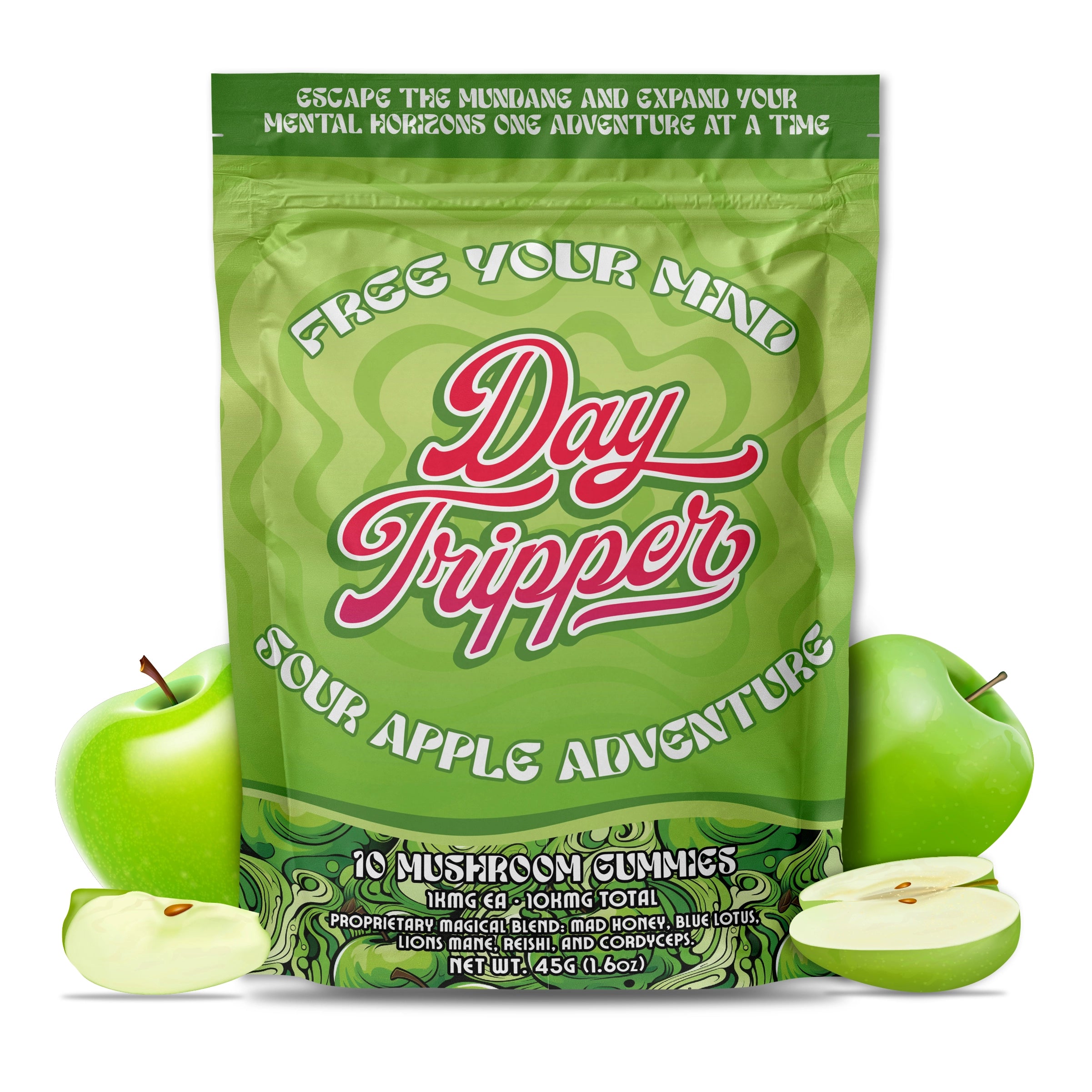 DAYTRIPPER SOUR APPLE MUSHROOM GUMMIES 10ct